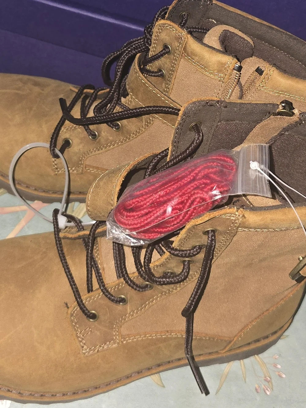UGG Brown Suede Lace-Up Combat Boots